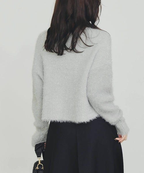 PICCIN（ピッチン）の「ラメシャギープルオーバー（ニット/セーター・レディース・シルバー/パープル/イエロー・M）」の20枚目の写真