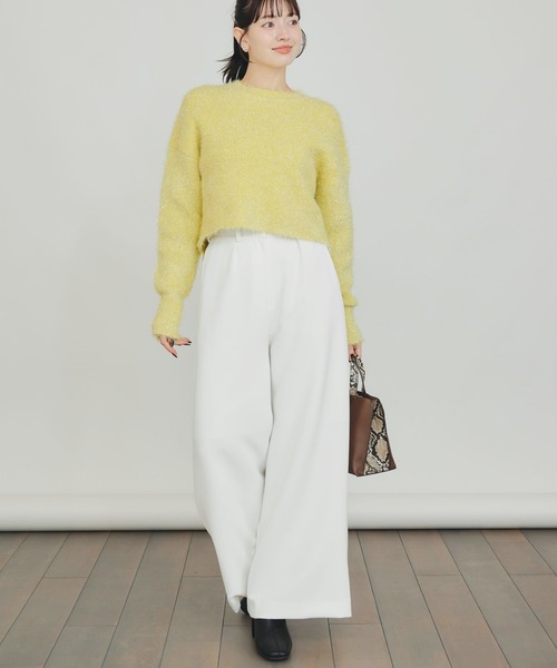 PICCIN（ピッチン）の「ラメシャギープルオーバー（ニット/セーター・レディース・シルバー/パープル/イエロー・M）」の15枚目の写真