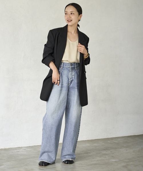 plage（プラージュ）の「《大宮店・WEB限定追加》R’IAM WIDE デニム 4（デニムパンツ・レディース・ブルー・38/36/34/32）」の9枚目の写真