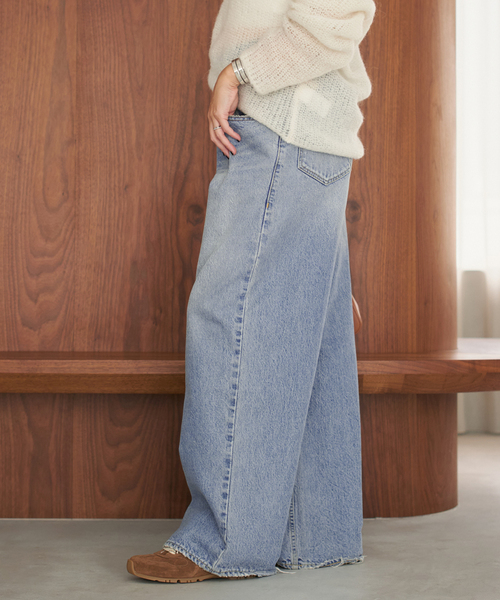 plage（プラージュ）の「《大宮店・WEB限定追加》R’IAM WIDE デニム 4（デニムパンツ・レディース・ブルー・38/36/34/32）」の15枚目の写真