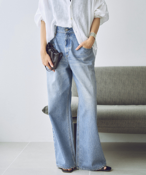 plage（プラージュ）の「《大宮店・WEB限定追加》R’IAM WIDE デニム 4（デニムパンツ・レディース・ブルー・38/36/34/32）」の18枚目の写真