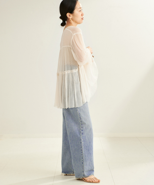 plage（プラージュ）の「《大宮店・WEB限定追加》R’IAM WIDE デニム 4（デニムパンツ・レディース・ブルー・38/36/34/32）」の20枚目の写真