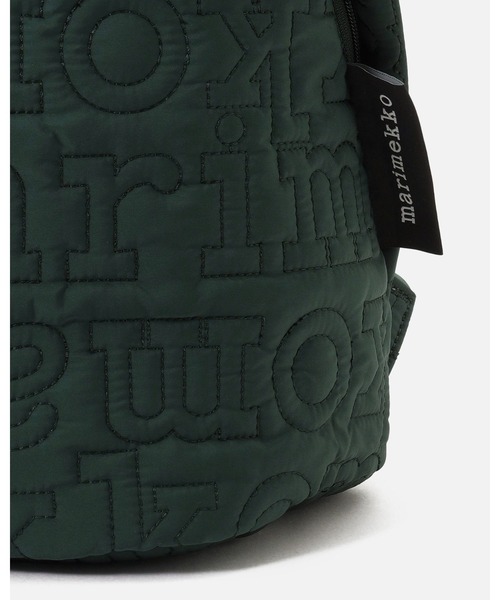 marimekko（マリメッコ）の「Logo / Joy Backpack（バックパック/リュック・レディース・ブラック/グリーン・FREE）」の11枚目の写真