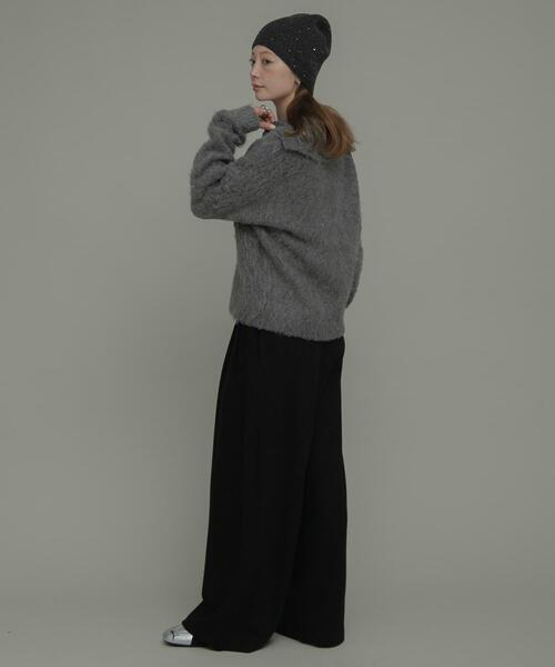 URBAN RESEARCH Sonny Label（アーバンリサーチサニーレーベル）の「カットタックイージーパンツ（その他パンツ・レディース・チャコールグレー/ブラック・38/36）」の8枚目の写真