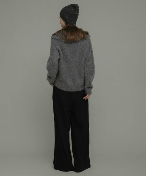 URBAN RESEARCH Sonny Label（アーバンリサーチサニーレーベル）の「カットタックイージーパンツ（その他パンツ・レディース・チャコールグレー/ブラック・38/36）」の9枚目の写真