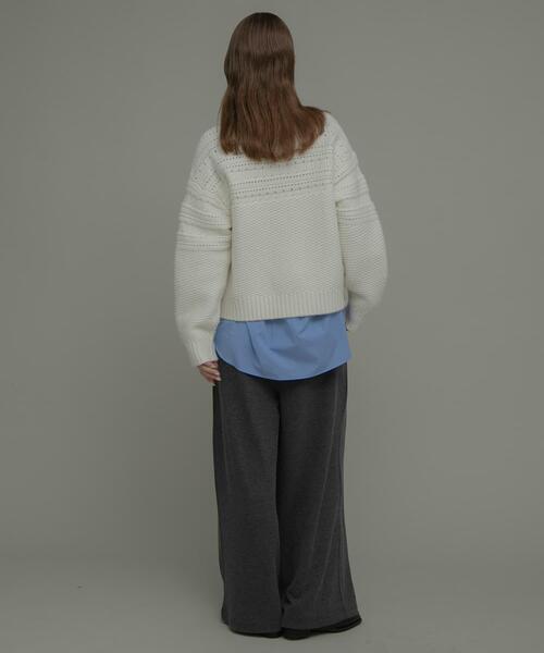 URBAN RESEARCH Sonny Label（アーバンリサーチサニーレーベル）の「カットタックイージーパンツ（その他パンツ・レディース・チャコールグレー/ブラック・38/36）」の17枚目の写真