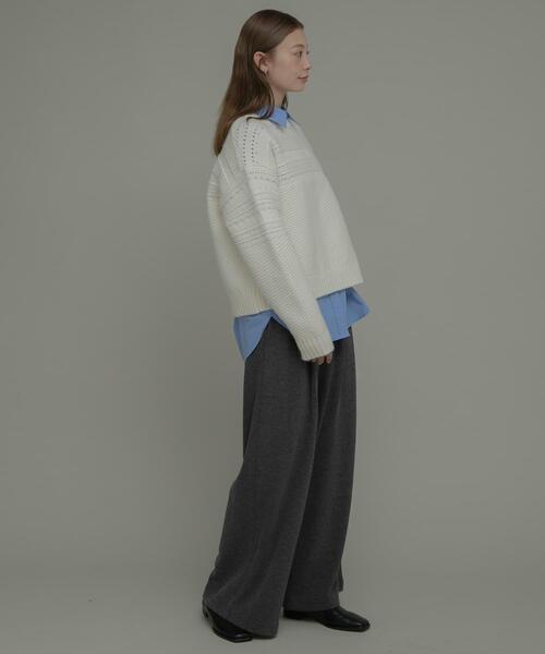 URBAN RESEARCH Sonny Label（アーバンリサーチサニーレーベル）の「カットタックイージーパンツ（その他パンツ・レディース・チャコールグレー/ブラック・38/36）」の18枚目の写真