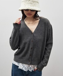 HANNE（アン）の「Vネックニットカーディガン（カーディガン/ボレロ）」