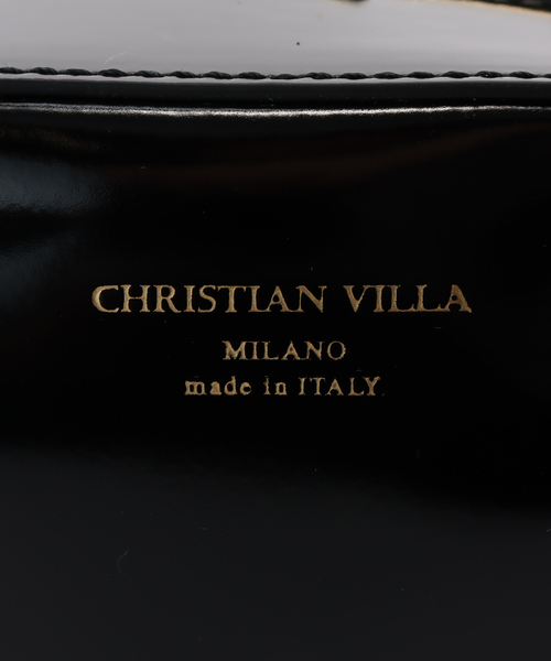 CHRISTIAN VILLA（クリスチャンヴィラ）の「CHRISTIAN VILLA /クリスチャン ヴィラ ガラスレザーバッグ（ショルダーバッグ・レディース・ブラック・FREE）」の5枚目の写真