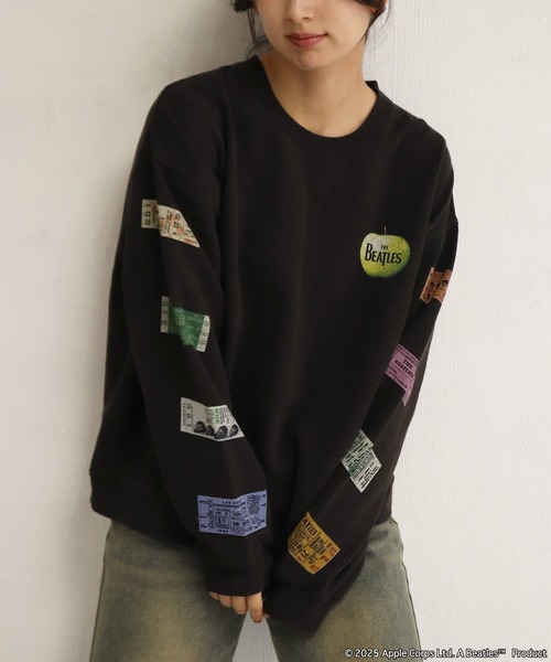 The Beatles（ザビートルズ）の「The Beatles / ビートルズ 裏毛 長袖トレーナー American Tour 1964年（スウェット・メンズ・ブラック/グレー・M/L/XL）」の3枚目の写真
