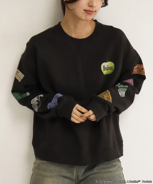 The Beatles（ザビートルズ）の「The Beatles / ビートルズ 裏毛 長袖トレーナー American Tour 1964年（スウェット・メンズ・ブラック/グレー・M/L/XL）」の5枚目の写真