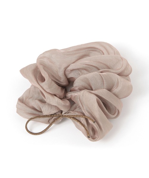 studio CLIP（スタディオクリップ）の「シアーリボンシュシュ（シュシュ・レディース・ブラック/ライトグレー/ブラウン・FREE）」の3枚目の写真