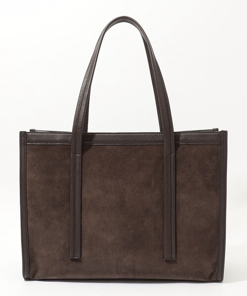TOMORROWLAND (トゥモローランド)の「TOMORROWLAND シュリンクレザー×スウェードコンビ トートバッグ(トートバッグ・メンズ・ダークブラウン・FREE)」の8枚目の写真