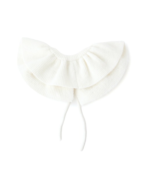 Casselini（キャセリーニ）の「Casselini(キャセリーニ)フラワーニットカラー（付け襟・レディース・ブラック/ホワイト・FREE）」の13枚目の写真