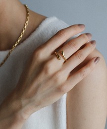 evernavy（エバーネイビー）の「【金属アレルギー対応/サージカルステンレス】ドロップオープンリング（リング）」