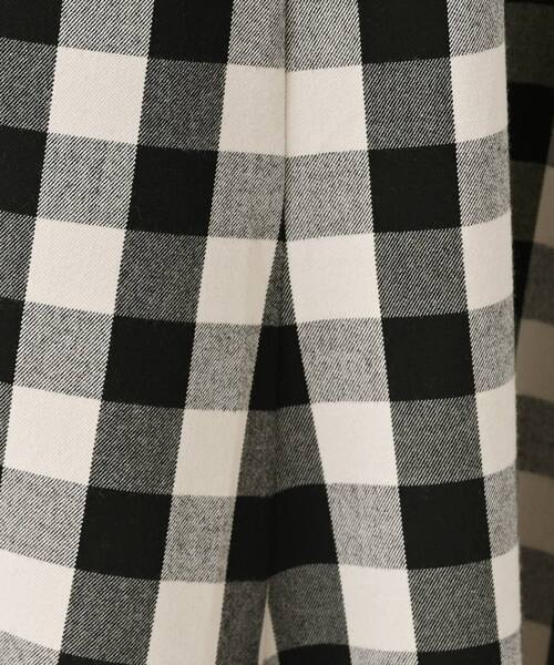 Dessin（デッサン）の「【洗える】チェック柄起毛フレアスカート（スカート・レディース・ブラック系2/カーキ系2/レッド系4・01/02/03/00）」の7枚目の写真