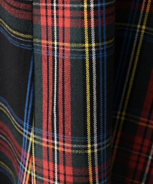 Dessin（デッサン）の「【洗える】チェック柄起毛フレアスカート（スカート・レディース・ブラック系2/カーキ系2/レッド系4・01/02/03/00）」の18枚目の写真