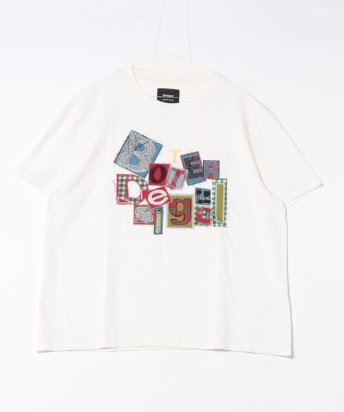 Desigual(デシグアル)の「【Desigual×BOTTER】パッチワークレタリングTシャツ(Tシャツ/カットソー・レディース・ホワイト・S/M/XL/L)」の2枚目の写真