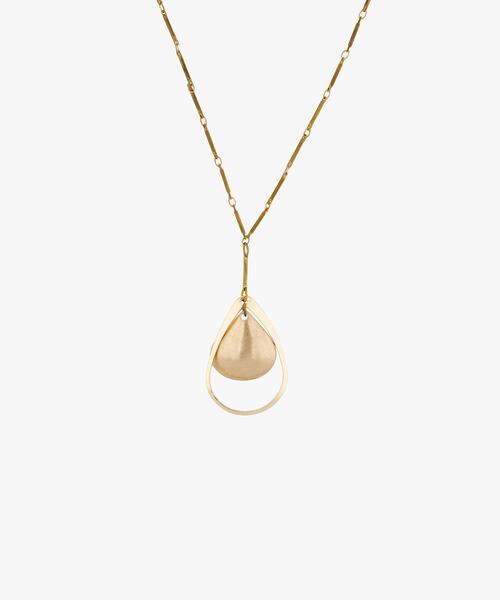 agnes b.(アニエスベー)の「ティアドロップ ネックレス ”Molly”(ネックレス・レディース・ゴールド・FREE)」の5枚目の写真