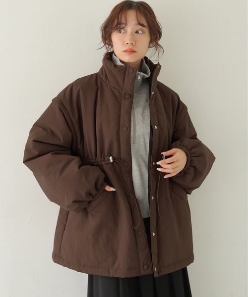セール】【CLEIO】2WAYミドル丈中綿コート 2WAY MID-LENGTH PADDED