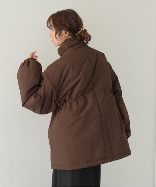 CLEIO(クレイオ)の「【CLEIO】2WAYミドル丈中綿コート 2WAY MID-LENGTH PADDED COAT/940-14616(ダウンジャケット/コート・レディース・ホワイト系その他/チャコール/ブラウン・フリー)」の6枚目の写真