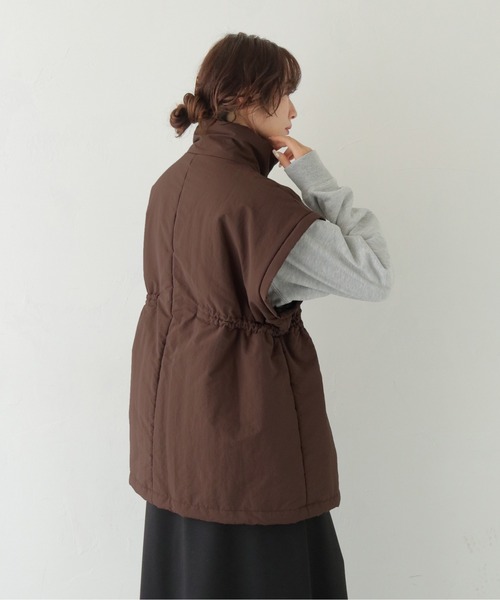 CLEIO(クレイオ)の「【CLEIO】2WAYミドル丈中綿コート 2WAY MID-LENGTH PADDED COAT/940-14616(ダウンジャケット/コート・レディース・ホワイト系その他/チャコール/ブラウン・フリー)」の11枚目の写真
