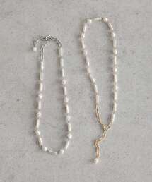 earth music&ecology | アジャスタブルパールMIXネックレス(ネックレス)