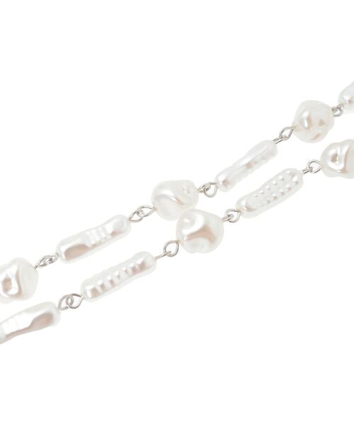 earth music&ecology（アースミュージックアンドエコロジー）の「アジャスタブルパールMIXネックレス（ネックレス・レディース・ゴールド/シルバー・FREE）」の9枚目の写真