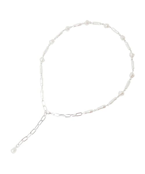 earth music&ecology（アースミュージックアンドエコロジー）の「アジャスタブルパールMIXネックレス（ネックレス・レディース・ゴールド/シルバー・FREE）」の12枚目の写真