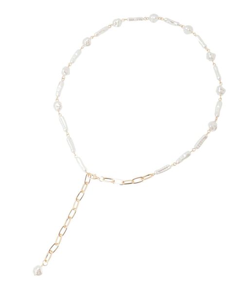 earth music&ecology（アースミュージックアンドエコロジー）の「アジャスタブルパールMIXネックレス（ネックレス・レディース・ゴールド/シルバー・FREE）」の13枚目の写真