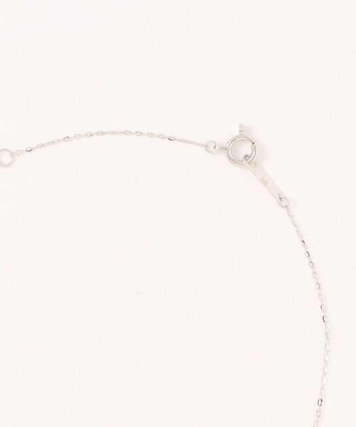 TAKE-UP（テイクアップ）の「K10ダイヤモンド　ホワイトトパーズシンプルネックレス( WG)（ネックレス・レディース・ホワイトゴールド・FREE）」の6枚目の写真
