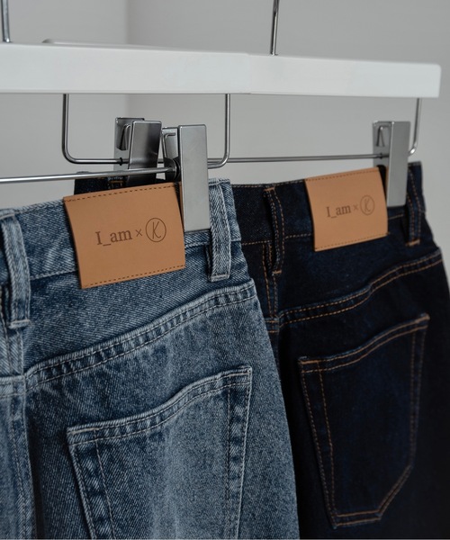 I_am(アイアム)の「semi flare silhouette denim【I_am × kimina】 / セミフレアシルエットデニム(デニムパンツ・レディース・ネイビー/ブルー・X-SMALL/SMALL/MEDIUM)」の12枚目の写真