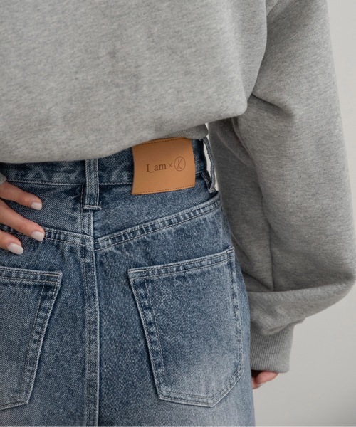 I_am(アイアム)の「semi flare silhouette denim【I_am × kimina】 / セミフレアシルエットデニム(デニムパンツ・レディース・ネイビー/ブルー・X-SMALL/SMALL/MEDIUM)」の7枚目の写真