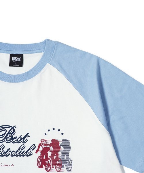 GAKKAI UNIONS(ガッカイユニオンズ)の「サイクルクラブラグラン半袖Tシャツココナッツホワイト(Tシャツ/カットソー・レディース・その他・LARGE/MEDIUM)」の3枚目の写真
