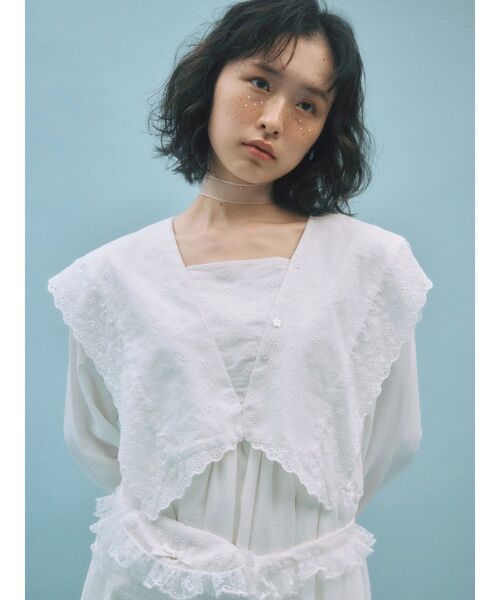 merry jenny（メリージェニー）の「セーラーカラーミニワンピース（ワンピース・レディース・オフホワイト/ミント/ネイビー・FREE）」の13枚目の写真