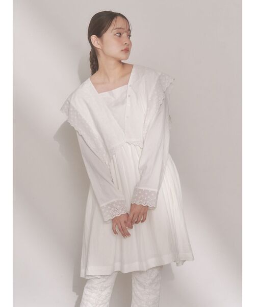 merry jenny（メリージェニー）の「セーラーカラーミニワンピース（ワンピース・レディース・オフホワイト/ミント/ネイビー・FREE）」の12枚目の写真