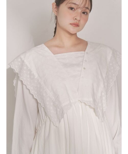 merry jenny（メリージェニー）の「セーラーカラーミニワンピース（ワンピース・レディース・オフホワイト/ミント/ネイビー・FREE）」の11枚目の写真