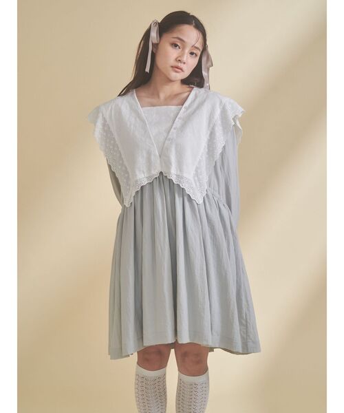 merry jenny（メリージェニー）の「セーラーカラーミニワンピース（ワンピース・レディース・オフホワイト/ミント/ネイビー・FREE）」の6枚目の写真