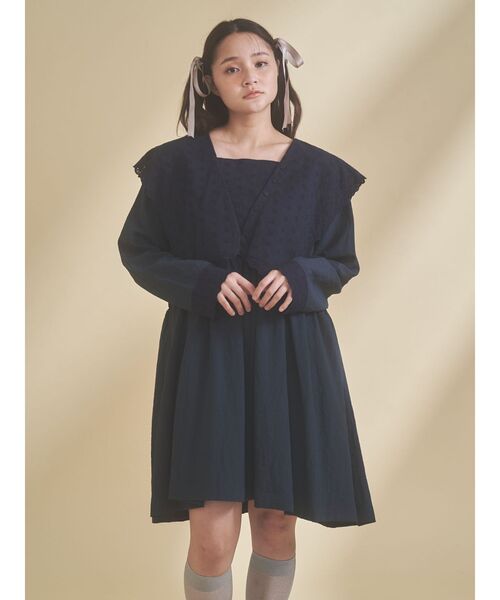 merry jenny（メリージェニー）の「セーラーカラーミニワンピース（ワンピース・レディース・オフホワイト/ミント/ネイビー・FREE）」の16枚目の写真