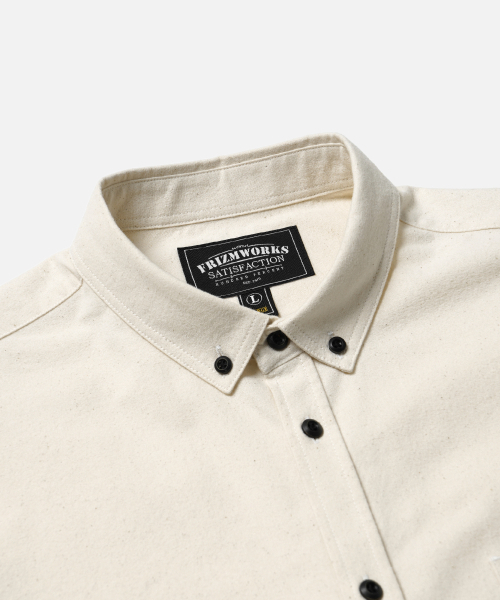 FRIZMWORKS（フリズムワークス）の「FLANNEL FRENCH SHIRT _ NATURAL（シャツ/ブラウス・メンズ・その他・SMALL）」の3枚目の写真