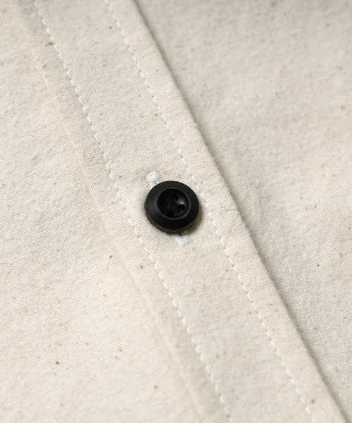FRIZMWORKS（フリズムワークス）の「FLANNEL FRENCH SHIRT _ NATURAL（シャツ/ブラウス・メンズ・その他・SMALL）」の4枚目の写真