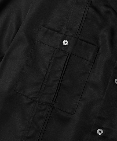 OUTSTANDING(アウトスタンディング)の「2PK CUBAN COLLAR HALF SHIRT_BLACK(シャツ/ブラウス・メンズ・その他・SMALL/MEDIUM/LARGE)」の4枚目の写真