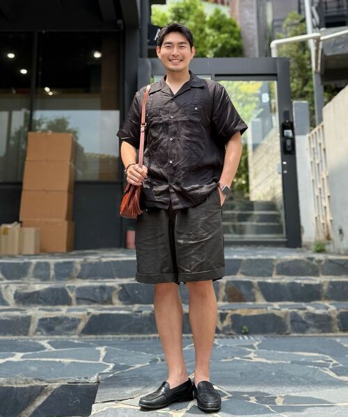 OUTSTANDING(アウトスタンディング)の「2PK CUBAN COLLAR HALF SHIRT_BLACK(シャツ/ブラウス・メンズ・その他・SMALL/MEDIUM/LARGE)」の10枚目の写真