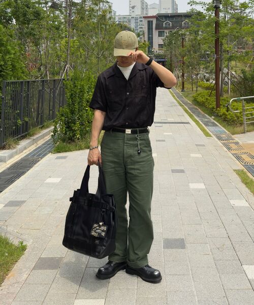 OUTSTANDING(アウトスタンディング)の「2PK CUBAN COLLAR HALF SHIRT_BLACK(シャツ/ブラウス・メンズ・その他・SMALL/MEDIUM/LARGE)」の14枚目の写真