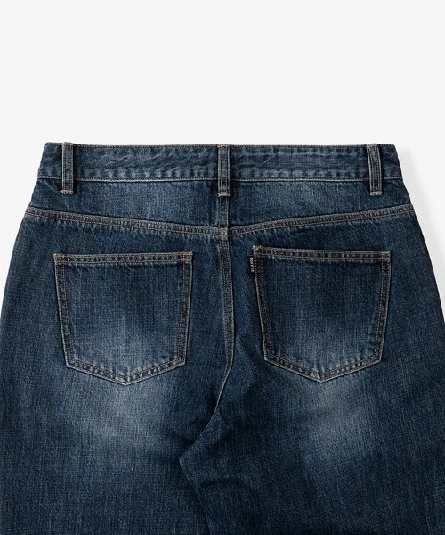 TOFFEE（トフィー）の「GL ワイドデニムパンツ (ウォッシュドブルーブラック)（デニムパンツ・メンズ・その他・SMALL/MEDIUM/LARGE/X-LARGE/X-SMALL）」の4枚目の写真