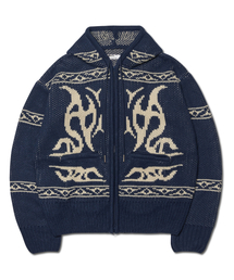 COWICHAN HOODED ZIP-UP - NAVY