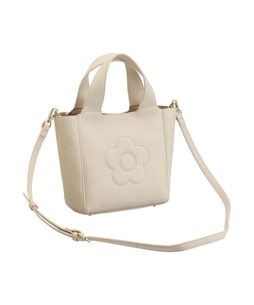 MARY QUANTアミコミデイジーポイント 2WAYミニトート（パールブルー） インナースエードデイジー 2WAYミニトート（トートバッグ）｜MARY