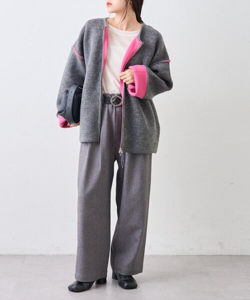 ◆ハラダマニア◆日本製　定価41800円　exキッドモヘア　ニットジャケット　L NORITAKE/HARADA(ノリタケ/ハラダ) /1 POCKET PLEATED WORK JACKET