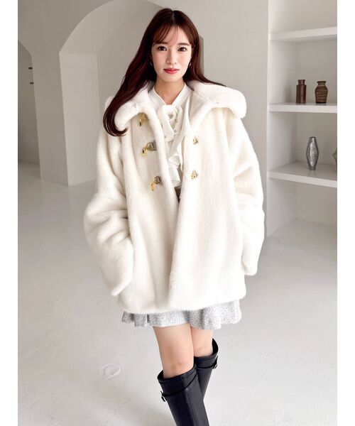 ビットミドルミンクライクファーコート（その他アウター