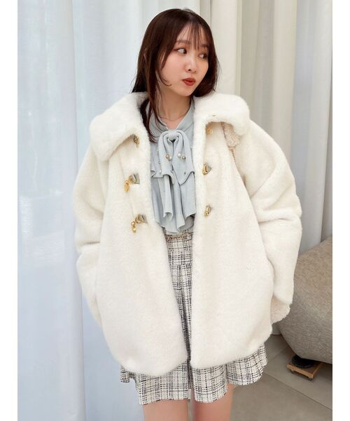 セール】ビットミドルミンクライクファーコート（その他アウター